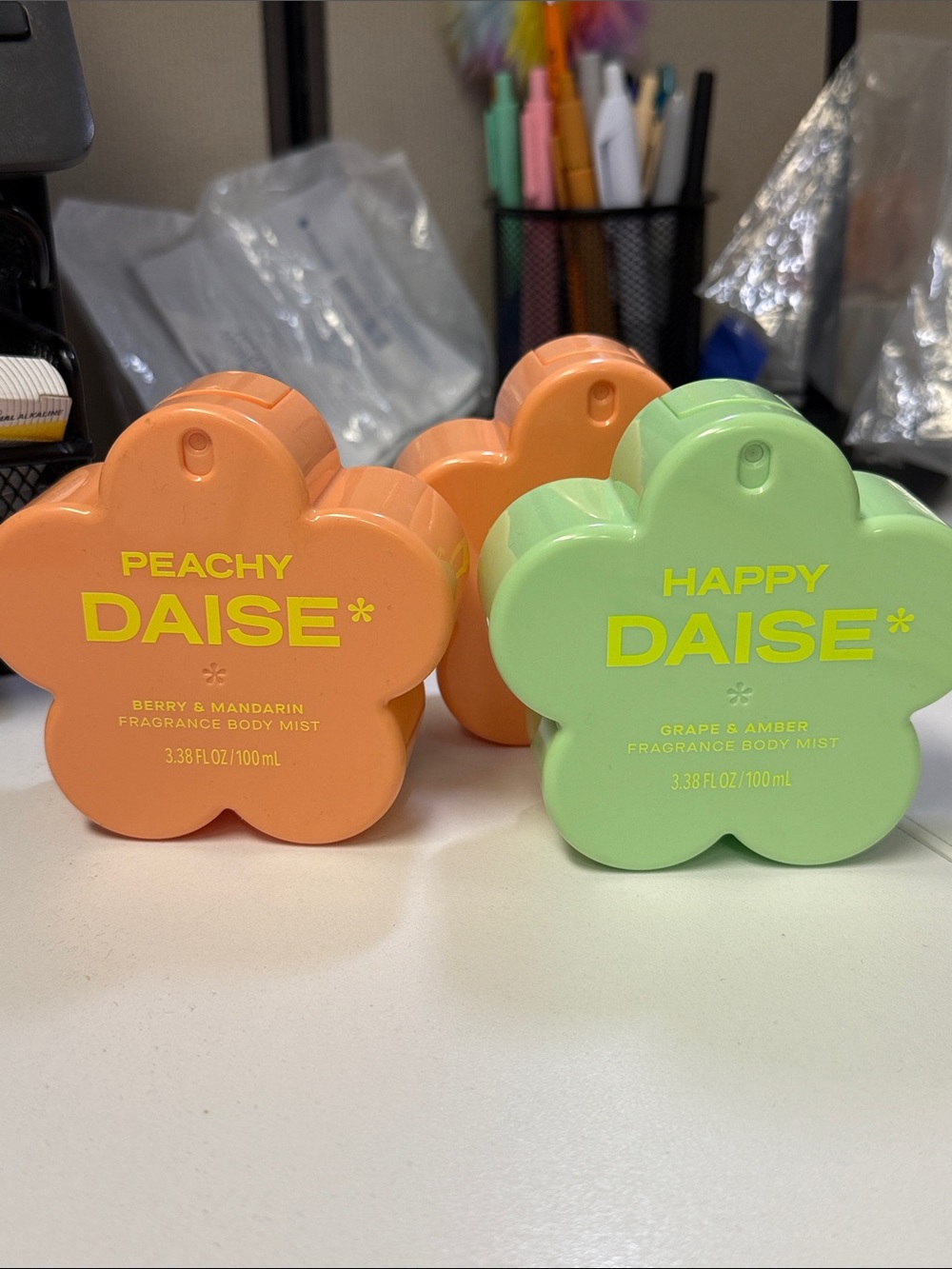DAISE Peachy & Happy Fragrance  - Peach and Light Green ALL 3